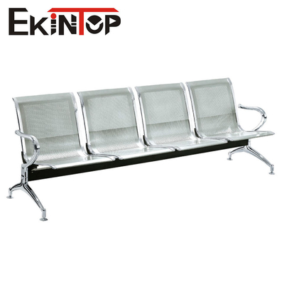 আর্মরেস্ট কোল্ড রোল স্টিল মেটেরিয়াল সহ OEM ODM ওয়েটিং চেয়ার বেঞ্চ