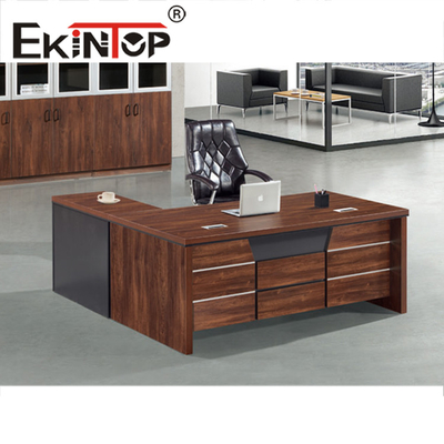 হাফ রাউন্ড অফিস ডেস্ক আসবাবপত্র ইউরোপীয় 100% MDF এক্সিকিউটিভ অফিস ডেস্ক