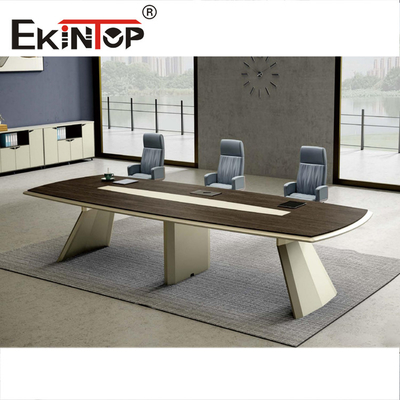 E1 গ্রেড Mdf বোর্ড সম্মেলন টেবিল রুম বিভাগীয় বিভাগীয়