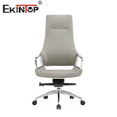 Ergonomic ব্লু লেদার এক্সিকিউটিভ অফিস চেয়ার উচ্চতা সমন্বয়কারী