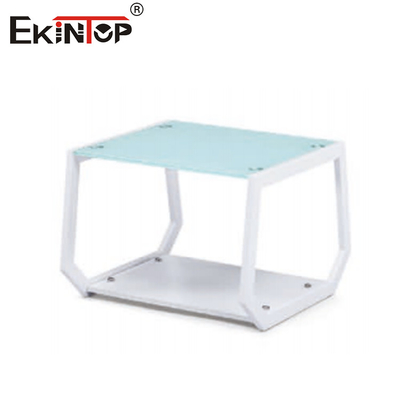 OEM সমসাময়িক গ্ল্যামার গ্লাস এবং ক্রোম কফি টেবিল মসৃণ পরিশীলন জন্য