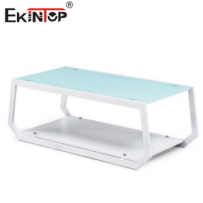 OEM সমসাময়িক গ্ল্যামার গ্লাস এবং ক্রোম কফি টেবিল মসৃণ পরিশীলন জন্য