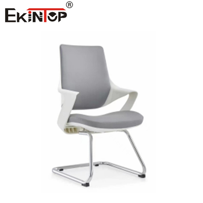 OEM ধাতব পা সহ কমলা চামড়া অফিস চেয়ার নীরব চাকা