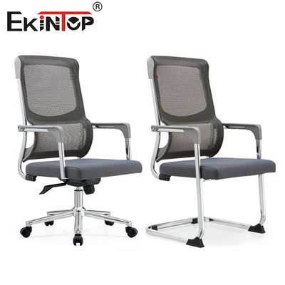অ্যাডজাস্টেবল সিট উচ্চতা এবং armrests সঙ্গে গ্রে মিড ব্যাক Mesh অফিস চেয়ার