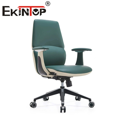 সামঞ্জস্যযোগ্য Ergonomic অফিস সবুজ চামড়া নির্বাহী চেয়ার বলিষ্ঠ অফিস চেয়ার