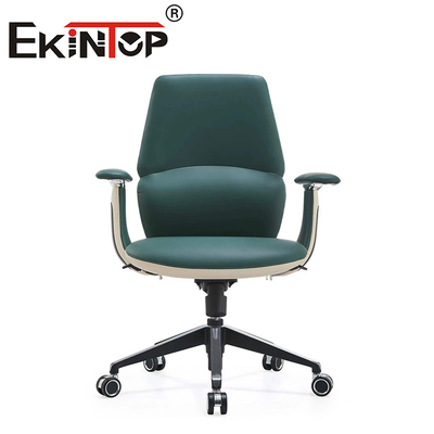 সামঞ্জস্যযোগ্য Ergonomic অফিস সবুজ চামড়া নির্বাহী চেয়ার বলিষ্ঠ অফিস চেয়ার