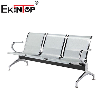 মেটাল 3 সিটার ওয়েটিং রুম চেয়ার, অফিস OEM এর জন্য পাবলিক ওয়েটিং বেঞ্চ