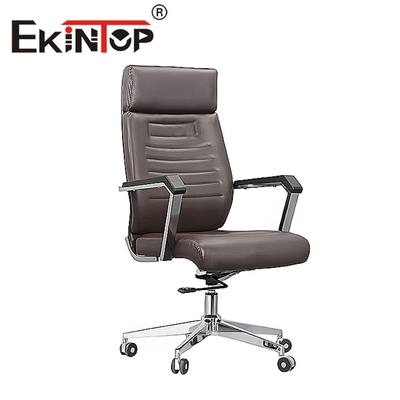 Ergonomic অফিস লেদার ডেস্ক চেয়ার কোন ভাঁজ আধুনিক চামড়া চেয়ার